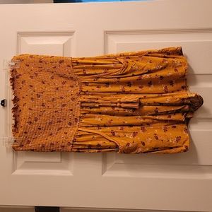 Mustard Floral Romper